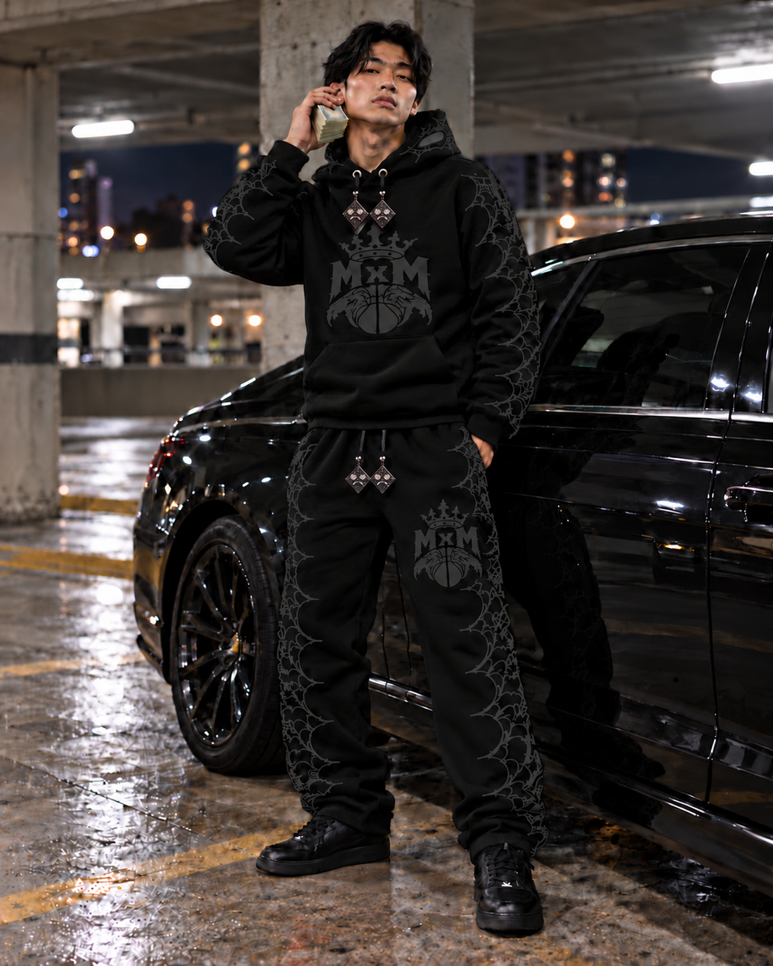 MxM Web Sweatpants — Black (Preorder)