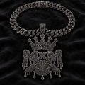 MxM Iced Crown Chain — black