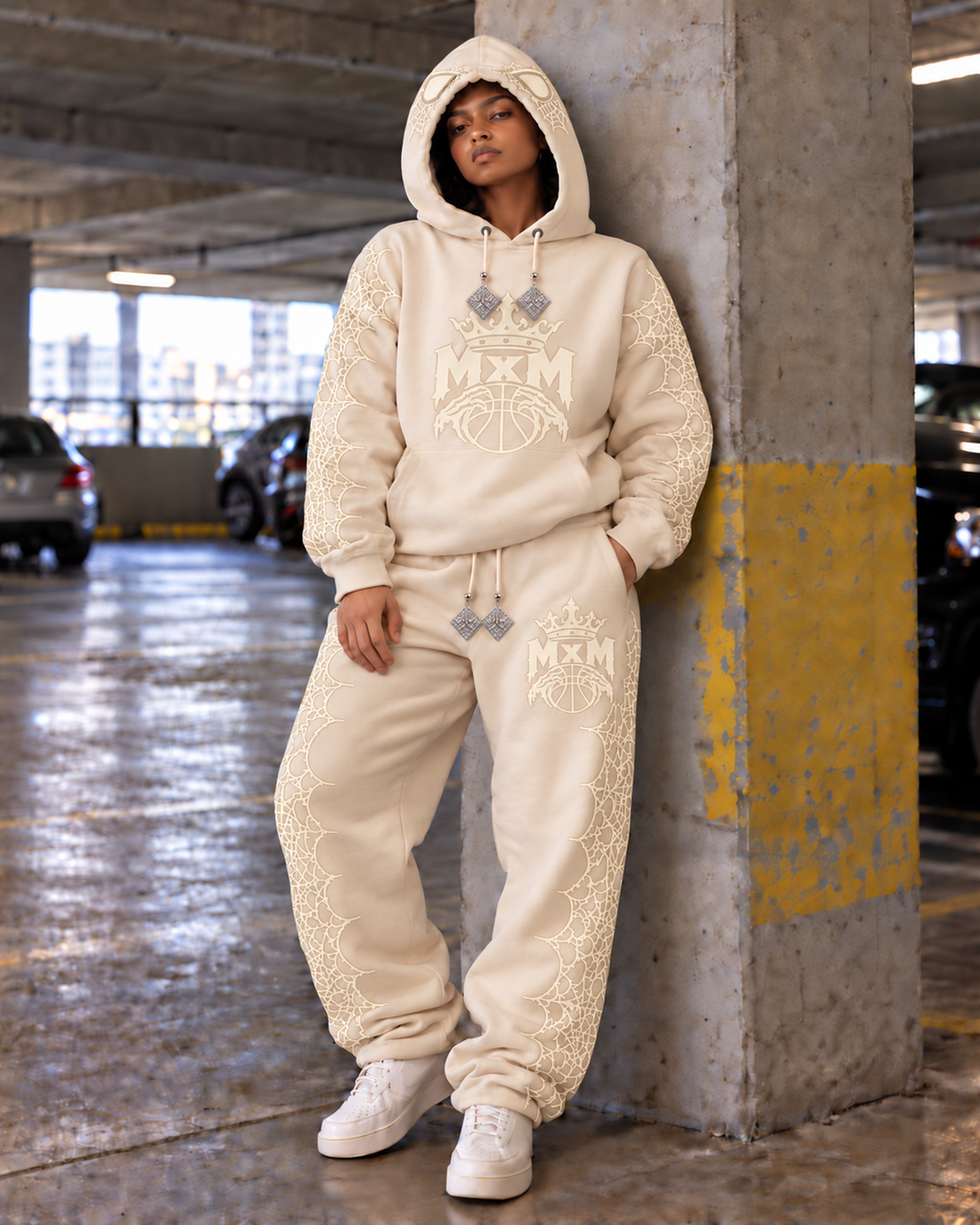 MxM Web Sweatpants — Cream (Preorder)