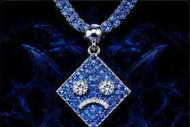 MxM blue diamond eye pendant concept