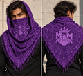 MxM Purple keffaya front spider and back MxM logo, distinct model