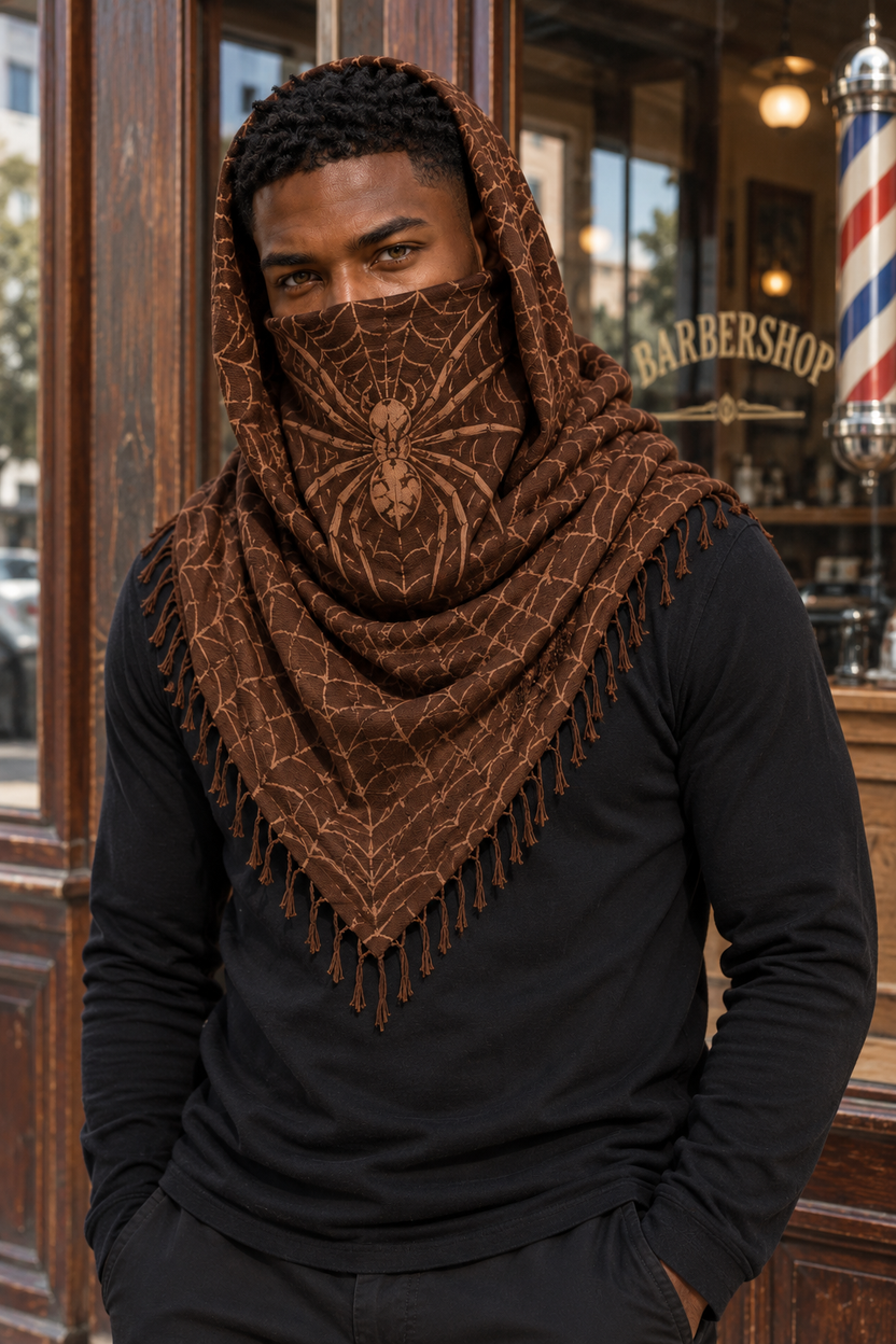 Brown MxM keffaya front barbershop model