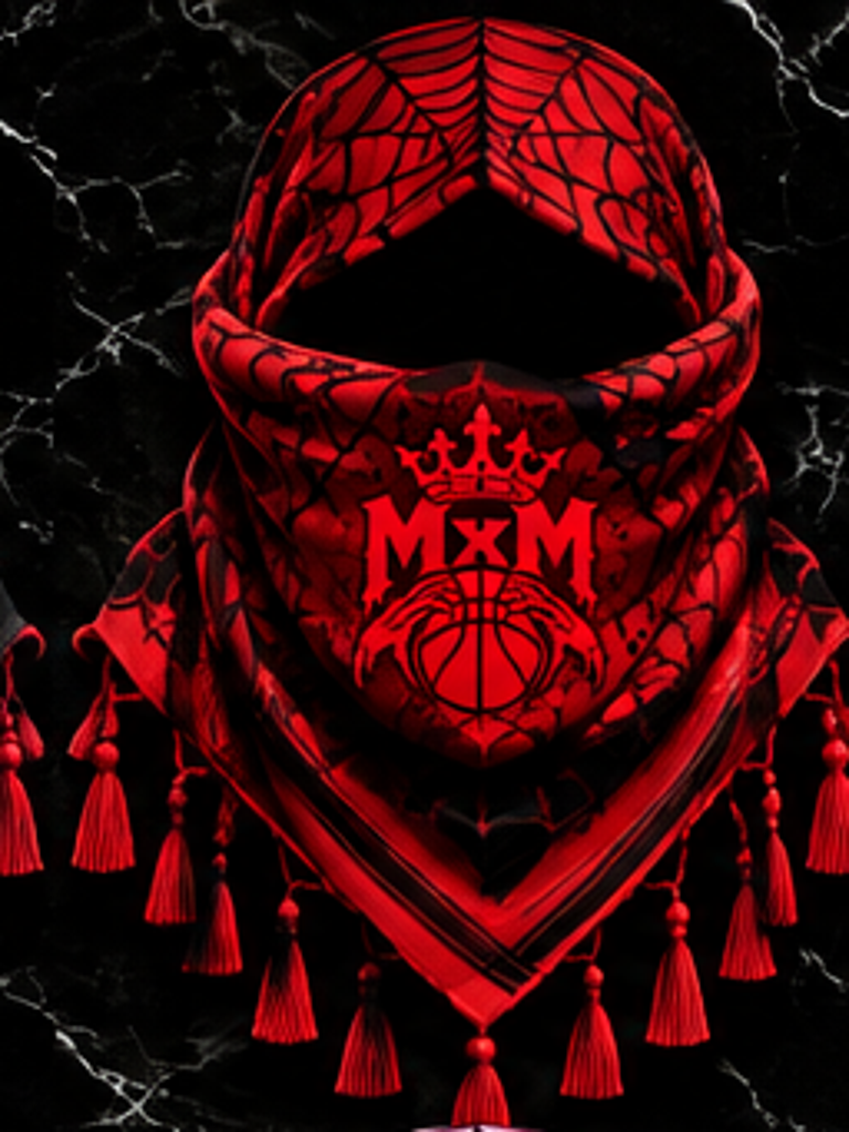MxM red webbed keffiyah variant