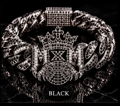 MxM logo bracelet black concept