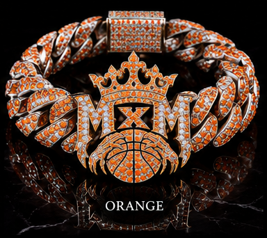 MxM logo bracelet orange concept