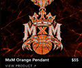 AI concept of MxM orange pendant