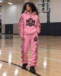 AI design mockup: MxM pink Webwear front view. See product description for included items.