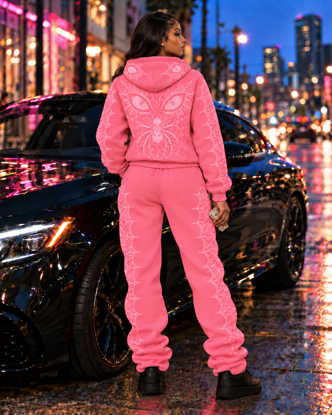 MxM Grommet Pullover Hoodie — Pink (Preorder)