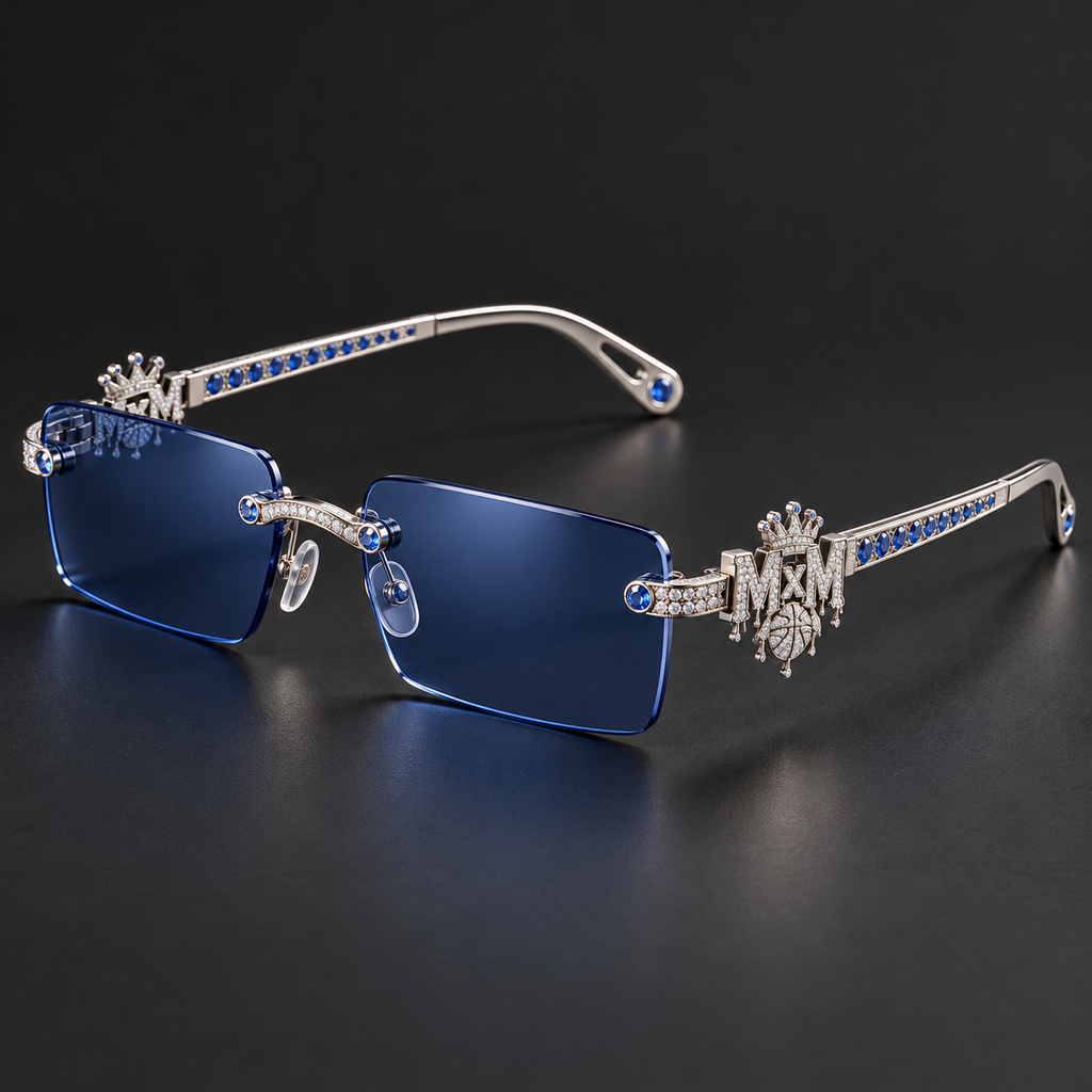 MxM Rimless Shades — blue