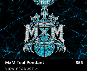 AI concept of MxM teal pendant