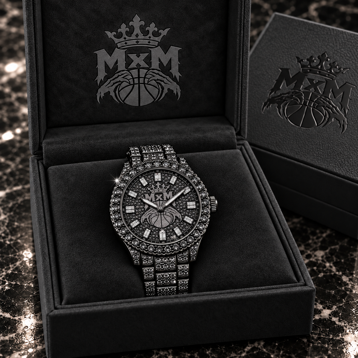 MxM Round Iced Watch (Preorder)